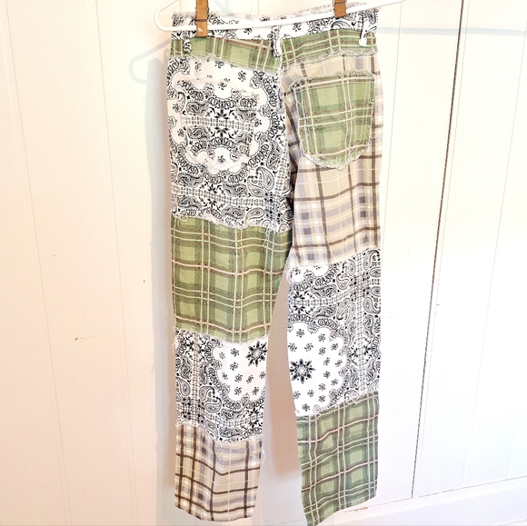 Jaded London Patchwork Plaid Womens Pants Size Small Very Good Codition - Picture 2 of 3